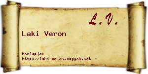 Laki Veron névjegykártya